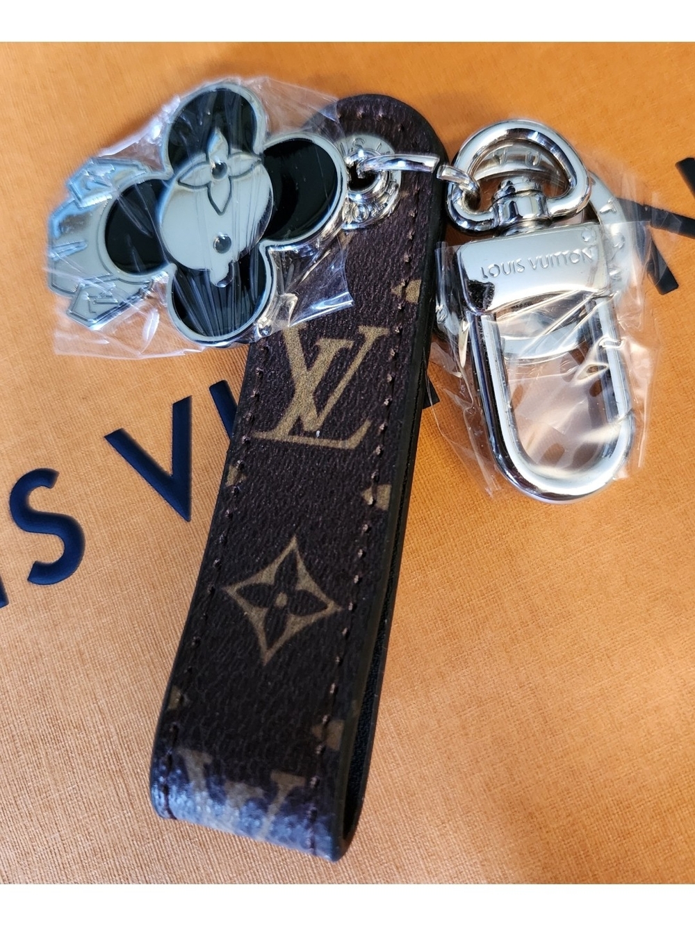 Louis Vuitton Monogram Canvas Brown Key Holder Charm